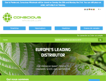 Tablet Screenshot of consciouswholesale.fr